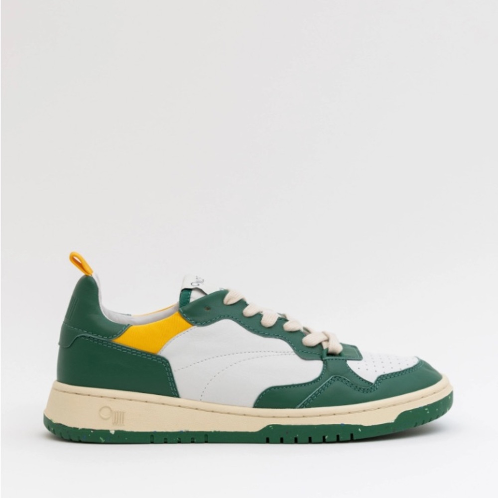 OnCept Green and White Athletic Shoes  Retro-Inspired Design